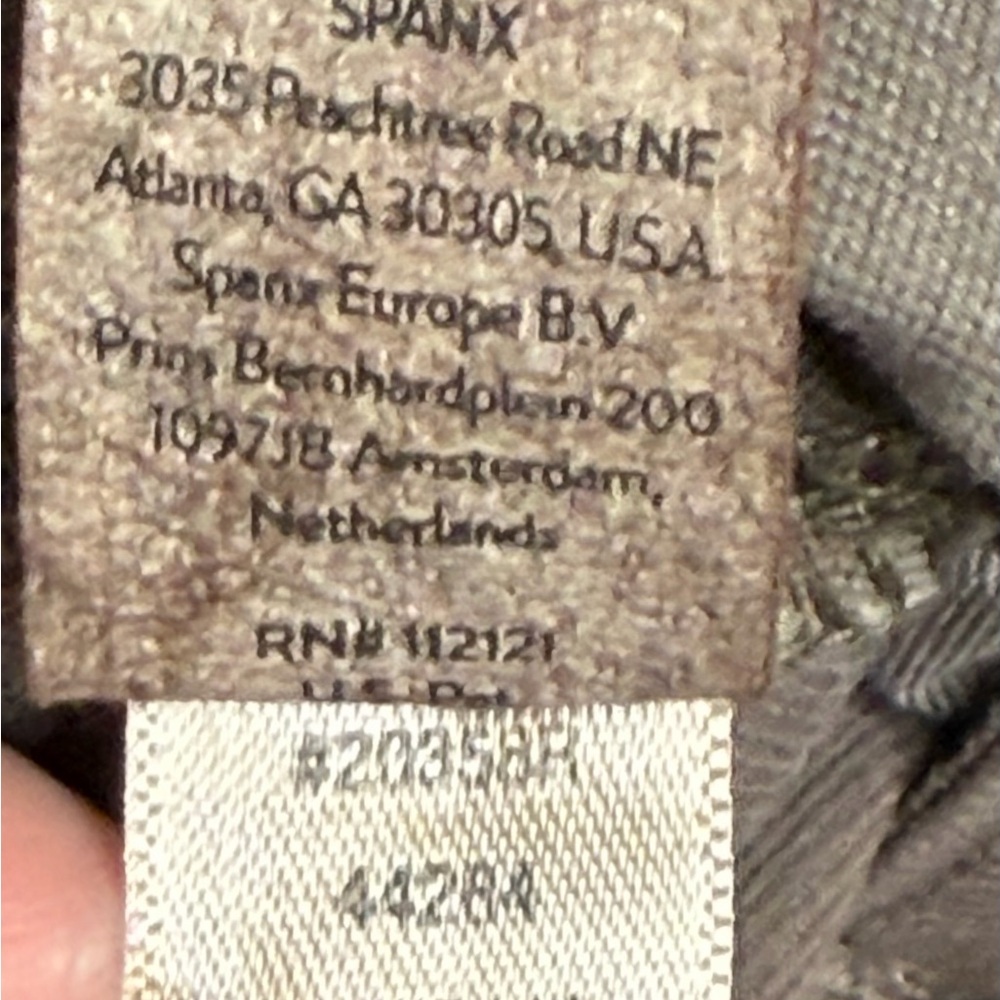 Spanx 6” Twill Shorts Womens Sz 2X Brown Stretch Flat Front Pockets Plus - Picture 8 of 8
